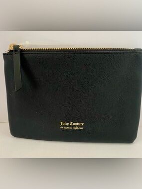 NWOT Juicy Couture Black Wallet Bag with Gold Logo Script